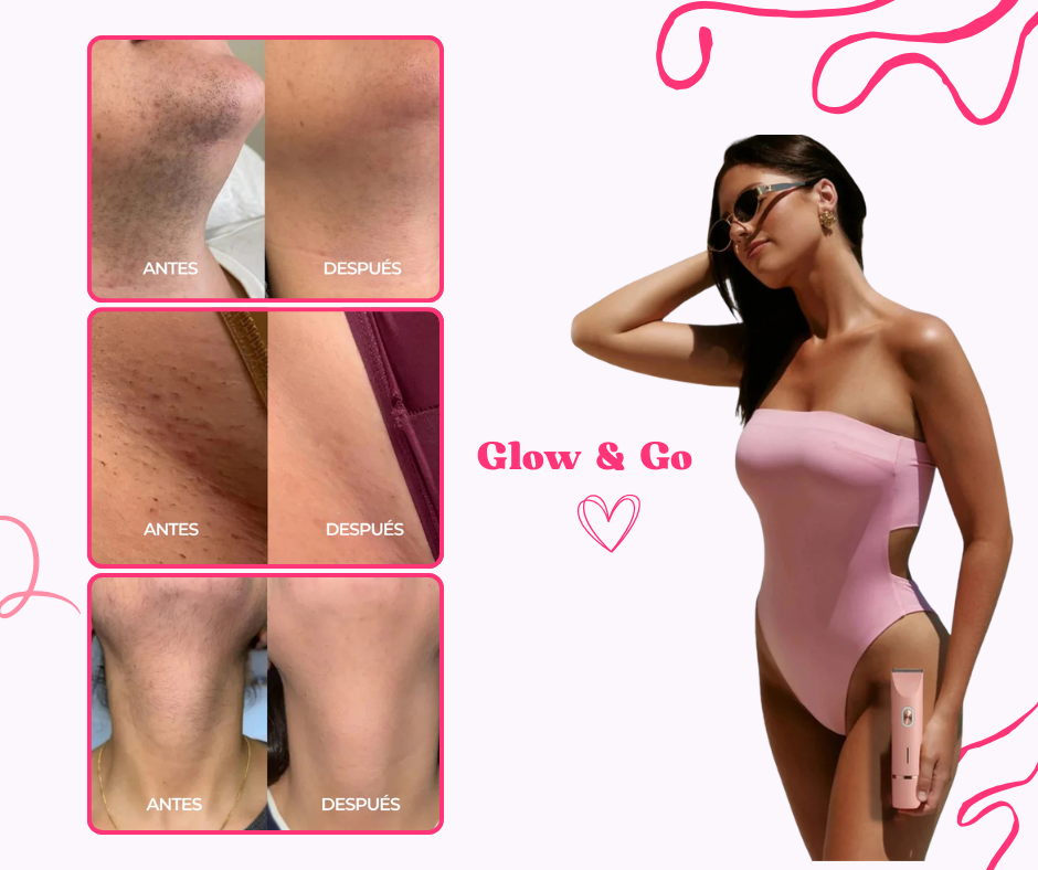 Glow & Go | Depiladora Corporal 2 en 1
